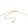 Thumbnail Image 2 of "LOVED" Choker Necklace 14K Yellow Gold 16" Adj.