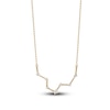 Thumbnail Image 0 of Diamond Pisces Constellation Pendant Necklace 1/6 ct tw Round 14K Yellow Gold