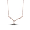 Thumbnail Image 0 of Diamond Cancer Constellation Pendant Necklace 1/6 ct tw Round 14K Rose Gold
