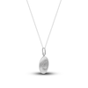 Thumbnail Image 2 of Diamond Cancer Zodiac Pendant Necklace 1/10 ct tw Round 14K White Gold