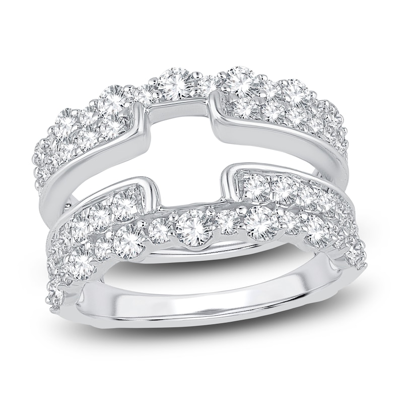 Main Image 1 of Diamond Anniversary Enhancer Band 1-1/2 ct tw Round 14K White Gold