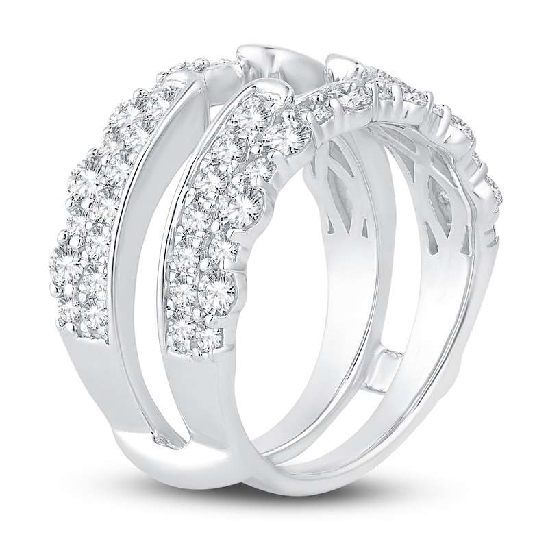 Main Image 2 of Diamond Anniversary Enhancer Band 1-1/2 ct tw Round 14K White Gold