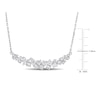 Thumbnail Image 2 of Diamond Cluster Necklace 1-1/10 ct tw Round 14K White Gold 16"