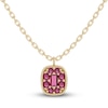 Thumbnail Image 0 of Juliette Maison Natural Rhodolite Garnet Pendant Necklace 10K Yellow Gold