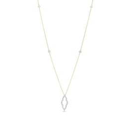 Kallati Diamond Necklace 1/3 ct tw Round 14K Yellow Gold