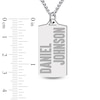 Thumbnail Image 2 of Engravable Dog Tag Necklace Sterling Silver 22&quot;