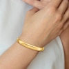 Thumbnail Image 2 of High-Polish Bangle Bracelet 14K Yellow Gold 7"