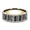 Thumbnail Image 3 of Men's Birch Wedding Band Titanium/14K Yellow Gold 7.5mm