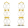 Thumbnail Image 2 of Freshwater Cultured Pearl Hoop Earrings 14K Yellow Gold