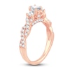 Thumbnail Image 2 of Diamond Twist Engagement Ring 1 ct tw Oval/Round 14K Rose Gold