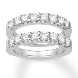 Diamond Anniversary Enhancer Band 2 ct tw Round 14K White Gold