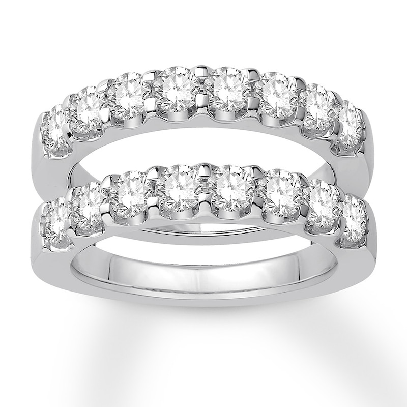 Main Image 1 of Diamond Anniversary Enhancer Band 2 ct tw Round 14K White Gold