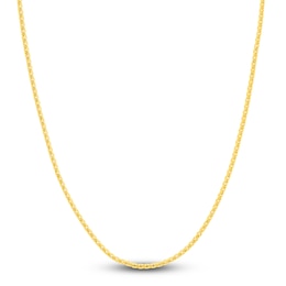 Solid Box Chain Necklace 18K Yellow Gold 20&quot; 2.7mm