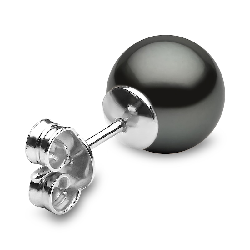 Main Image 3 of Yoko London Tahitian South Sea Cultured Pearl Stud Earrings 18K White Gold