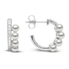 Thumbnail Image 2 of Yoko London Akoya Cultured Pearl Earrings 1/3 ct tw Diamonds 18K White Gold