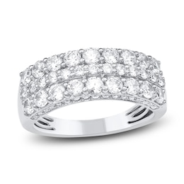 Diamond Multi-Row Anniversary Band 1-3/4 ct tw 14K White Gold