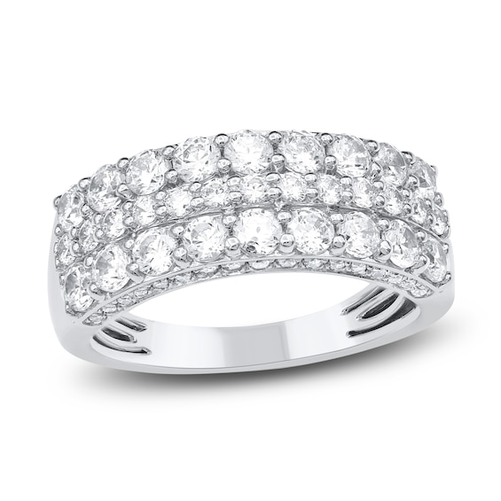 Diamond Multi-Row Anniversary Band 1-3/4 ct tw 14K White Gold | Jared