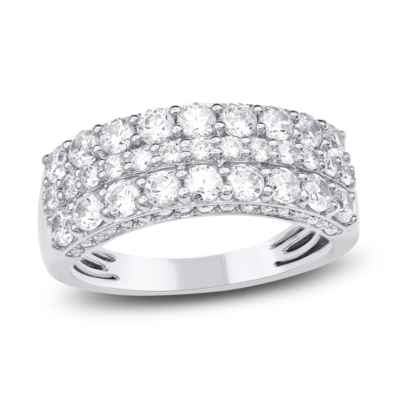 Diamond Multi-Row Anniversary Band 1-3/4 ct tw 14K White Gold