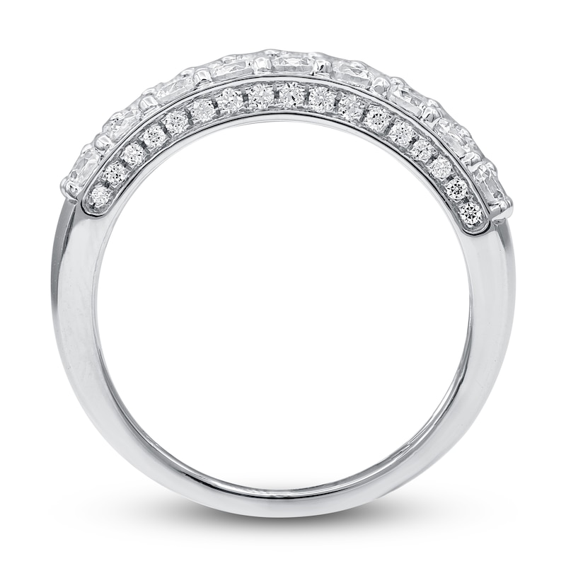 Main Image 2 of Diamond Multi-Row Anniversary Band 1-3/4 ct tw 14K White Gold