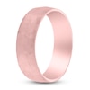 Thumbnail Image 2 of Dome Hammer Wedding Band 14K Rose Gold 7mm