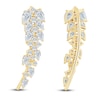 Thumbnail Image 3 of Pnina Tornai Pear-Shaped & Round Diamond Climber Earrings 1-1/2 ct tw 14K Yellow Gold