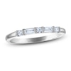 Thumbnail Image 1 of Baguette & Round Diamond Anniversary Ring 1/5 ct tw 14K White Gold