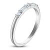 Thumbnail Image 2 of Baguette & Round Diamond Anniversary Ring 1/5 ct tw 14K White Gold