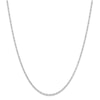 Thumbnail Image 0 of Solid Adjustable Diamond-Cut Snail Link Chain Necklace 1.3mm Sterling Silver 24"