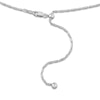 Thumbnail Image 1 of Solid Adjustable Diamond-Cut Snail Link Chain Necklace 1.3mm Sterling Silver 24"