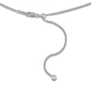 Thumbnail Image 1 of Solid Adjustable Diamond-Cut Curb Chain Necklace 1.4mm Sterling Silver 20"