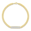 Thumbnail Image 1 of Diamond Bar Miami Cuban Curb Chain Bracelet 1/4 ct tw 10K Yellow Gold 7.5&quot;