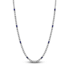 Thumbnail Image 0 of Blue Nile X Jared Baguette-Cut Natural Blue Sapphire & Diamond Tennis Necklace 2 ct tw 14K White Gold