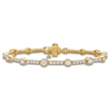 Thumbnail Image 0 of Blue Nile X Jared Diamond Station Tennis Bracelet 3 ct tw 14K Yellow Gold 7"