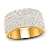 Thumbnail Image 0 of Lab-Created Diamond Pave Ring 3 ct tw Round 14K Yellow Gold