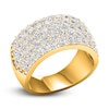 Thumbnail Image 1 of Lab-Created Diamond Pave Ring 3 ct tw Round 14K Yellow Gold