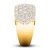 Thumbnail Image 2 of Lab-Created Diamond Pave Ring 3 ct tw Round 14K Yellow Gold