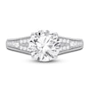 Thumbnail Image 3 of Lab-Created Diamond Engagement Ring 2-1/3 ct tw Round 14K White Gold