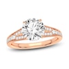 Thumbnail Image 1 of Lab-Created Diamond Engagement Ring 2-1/3 ct tw Round 14K Rose Gold