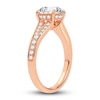 Thumbnail Image 2 of Lab-Created Diamond Engagement Ring 2-1/3 ct tw Round 14K Rose Gold