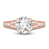 Thumbnail Image 3 of Lab-Created Diamond Engagement Ring 2-1/3 ct tw Round 14K Rose Gold