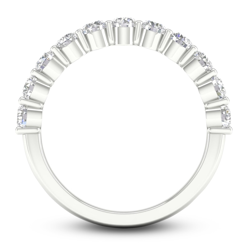 Main Image 4 of Diamond Anniversary Band 1 ct tw Round Platinum