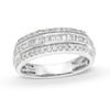 Thumbnail Image 1 of Kallati Diamond Ring 1/2 ct tw Round/Baguette/Princess 14K White Gold