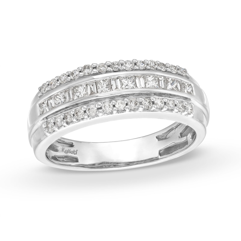 Main Image 1 of Kallati Diamond Ring 1/2 ct tw Round/Baguette/Princess 14K White Gold