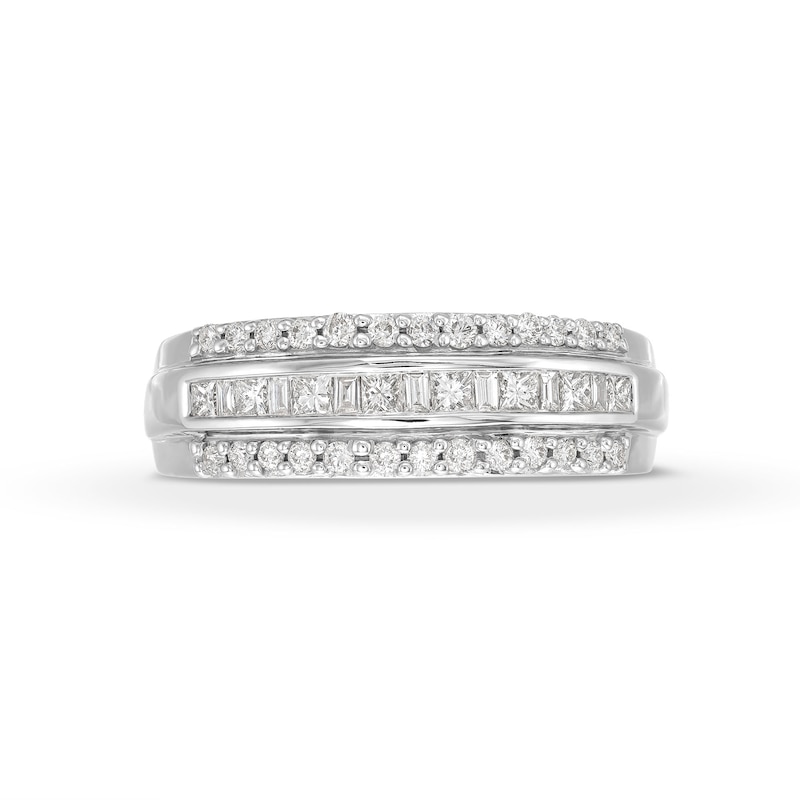 Main Image 4 of Kallati Diamond Ring 1/2 ct tw Round/Baguette/Princess 14K White Gold