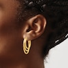 Thumbnail Image 3 of High-Polish Hoop Earrings 14K Yellow Gold