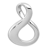 Thumbnail Image 1 of High-Polish Infinity Slide Charm 14K White Gold