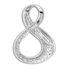 Thumbnail Image 3 of High-Polish Infinity Slide Charm 14K White Gold