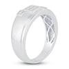 Thumbnail Image 2 of Men's Diamond Wedding Band 3/8 ct tw Princess 14K White Gold