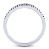 Thumbnail Image 2 of Black & White Diamond Anniversary Band 1/2 ct tw Round 14K White Gold