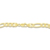 Thumbnail Image 2 of Men's Solid Figaro Chain Necklace 14K Yellow Gold 24&quot; 7.0mm